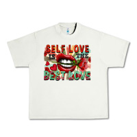 Pistachio Self love is the best love Urban Heavy Tee - FaDigitalArtStudio