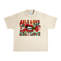 Sandshell Self love is the best love Urban Heavy Tee - FaDigitalArtStudio