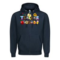 Navy teacher squad Zipper Hoodie - AdoDesignShop