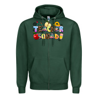Sports Green teacher squad Zipper Hoodie - AdoDesignShop