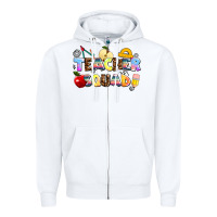 White teacher squad Zipper Hoodie - AdoDesignShop