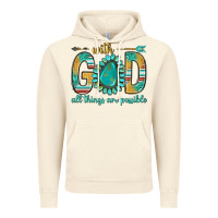 Vintage Artic with god all things are possible with turquoise gemstone bbs Vintage Hoodie - BundleAndBundleShop