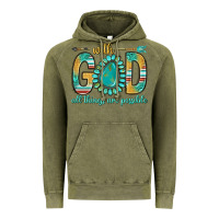 Vintage Olive with god all things are possible with turquoise gemstone bbs Vintage Hoodie - BundleAndBundleShop