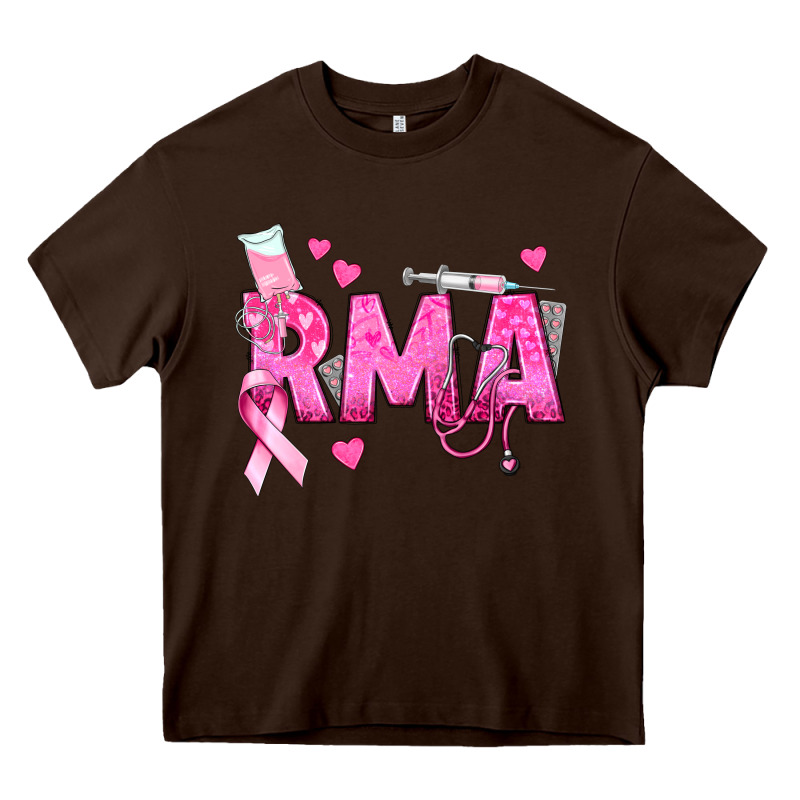 Breast Cancer Rma Registered Medical Assistant Heavy Core Tee by texasbilliewilder | Teevron