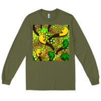 Army Green St. Patrick's pipe pattern digital paper Long Sleeve Tee - BundleAndBundleShop