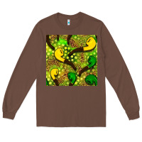 Chestnut St. Patrick's pipe pattern digital paper Long Sleeve Tee - BundleAndBundleShop