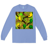 Colony Blue St. Patrick's pipe pattern digital paper Long Sleeve Tee - BundleAndBundleShop