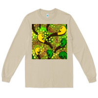 Mushroom St. Patrick's pipe pattern digital paper Long Sleeve Tee - BundleAndBundleShop