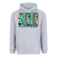 Heather Grey gemstone sunflower cowhide brushstroke Heavyweight Hoodie - AdoDesignShop