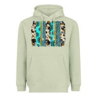 Matcha gemstone sunflower cowhide brushstroke Heavyweight Hoodie - AdoDesignShop