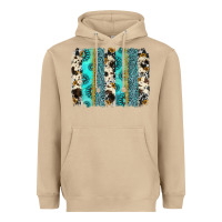 Mushroom gemstone sunflower cowhide brushstroke Heavyweight Hoodie - AdoDesignShop