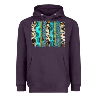 Plum gemstone sunflower cowhide brushstroke Heavyweight Hoodie - AdoDesignShop