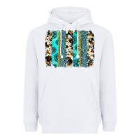 White gemstone sunflower cowhide brushstroke Heavyweight Hoodie - AdoDesignShop