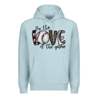 Blue Mist for the love of the game baseball Premium Hoodie - CowhideDigitalArt