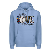 Colony Blue for the love of the game baseball Premium Hoodie - CowhideDigitalArt