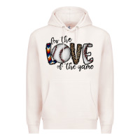 Pale Pink for the love of the game baseball Premium Hoodie - CowhideDigitalArt