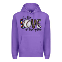 Purple for the love of the game baseball Premium Hoodie - CowhideDigitalArt