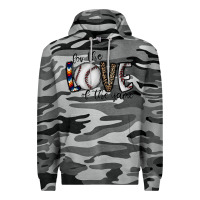 Slate Camo for the love of the game baseball Premium Hoodie - CowhideDigitalArt
