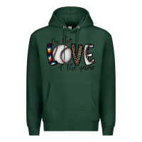Sports Green for the love of the game baseball Premium Hoodie - CowhideDigitalArt