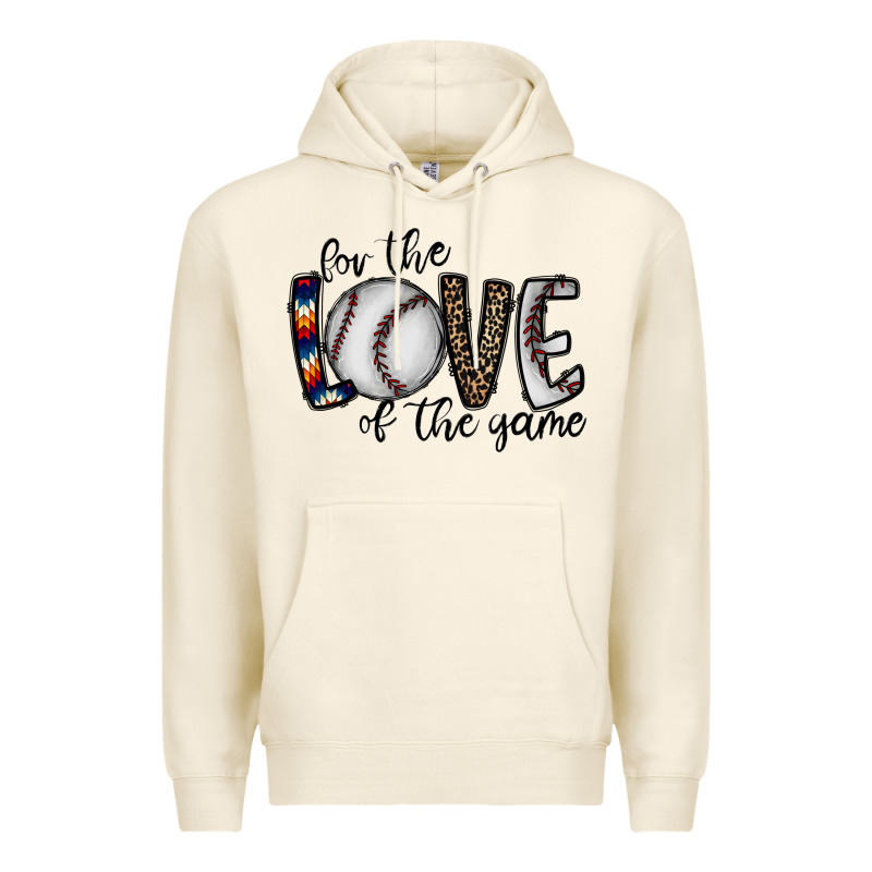 For The Love Of The Game Baseball Premium Hoodie by CowhideDigitalArt | Teevron