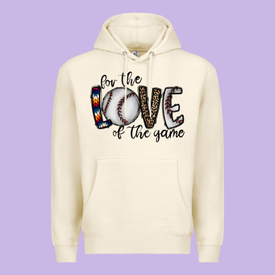 For The Love Of The Game Baseball Premium Hoodie Designed By Cowhidedigitalart