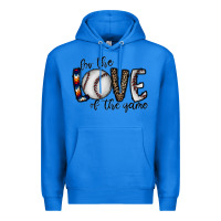 True Royal for the love of the game baseball Premium Hoodie - CowhideDigitalArt