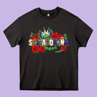 Salvadorena Heavy Core Tee Designed By Texasbilliewilder
