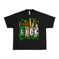 Black St. Patrick's Forget luck give me beer Urban Heavy Tee - OliviaCreatesArt