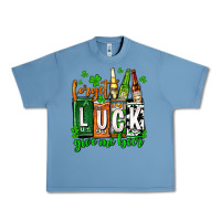 Pebble Blue St. Patrick's Forget luck give me beer Urban Heavy Tee - OliviaCreatesArt