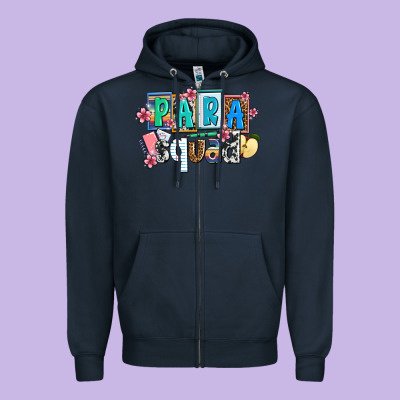 Para Squad Zipper Hoodie Designed By Adodesignshop