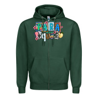 Sports Green para squad Zipper Hoodie - AdoDesignShop
