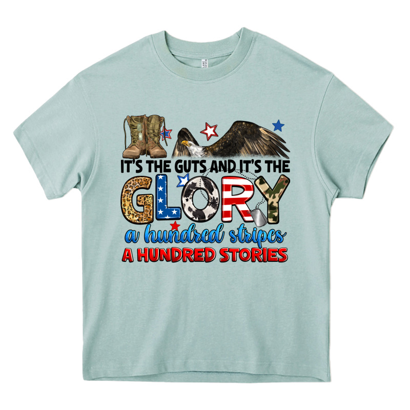 It's The Guts And It's The Glory A Hundred Stories Heavy Core Tee by RanaPortraitStore | Teevron