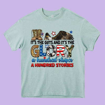 It's The Guts And It's The Glory A Hundred Stories Heavy Core Tee Designed By Ranaportraitstore