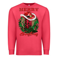 Cardinal merry christmas boots hat rope Premium Sweatshirt - AdoDesignShop