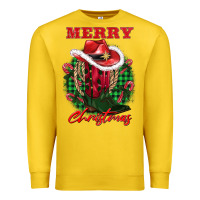 Lemon merry christmas boots hat rope Premium Sweatshirt - AdoDesignShop