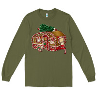 Army Green caravan gingerbread Long Sleeve Tee - FaDigitalArtStudio