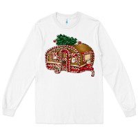 White caravan gingerbread Long Sleeve Tee - FaDigitalArtStudio