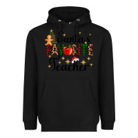 Black santa's favorite teacher Heavyweight Hoodie - AdoDesignShop