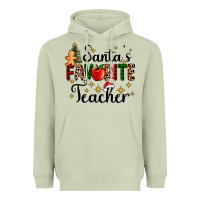 Matcha santa's favorite teacher Heavyweight Hoodie - AdoDesignShop