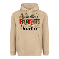 Mushroom santa's favorite teacher Heavyweight Hoodie - AdoDesignShop