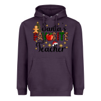 Plum santa's favorite teacher Heavyweight Hoodie - AdoDesignShop