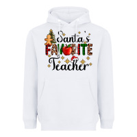 White santa's favorite teacher Heavyweight Hoodie - AdoDesignShop