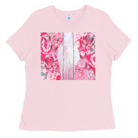Bubblegum Pink custom name  breast cancer Ladies Tee - CowGirlArtShop