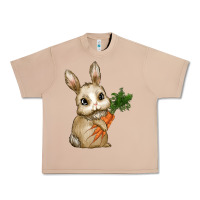 Burro Happy Easter With Bunny And Carrot Urban Heavy Tee - RanaPortraitStore