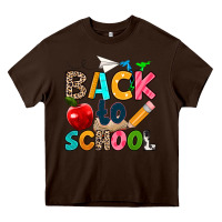 Chocolate Brown back to school Heavy Core Tee - texasbilliewilder