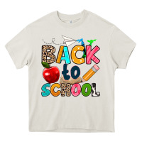 Cream back to school Heavy Core Tee - texasbilliewilder