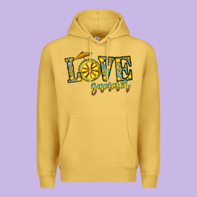 Love Summer Premium Hoodie Designed By Cowhidedigitalart