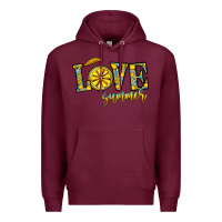 Burgundy love summer Premium Hoodie - CowhideDigitalArt