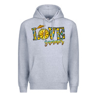 Heather Grey love summer Premium Hoodie - CowhideDigitalArt