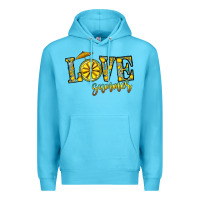 Ocean Blue love summer Premium Hoodie - CowhideDigitalArt